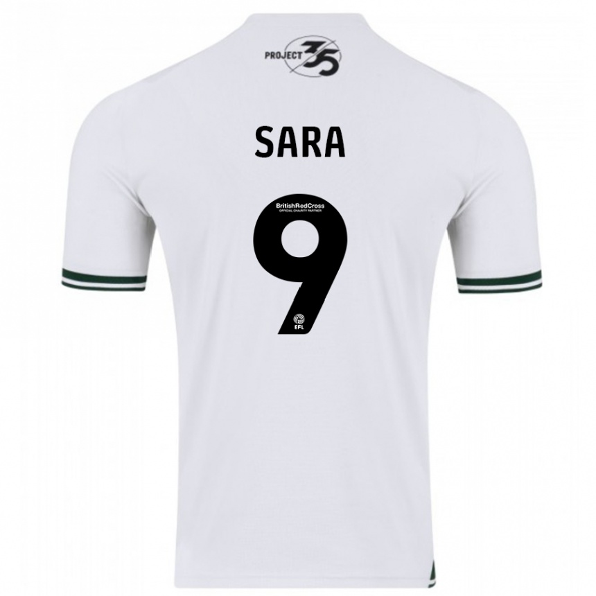 Men Football Ellie Sara #9 White Away Jersey 2023/24 T-Shirt Canada