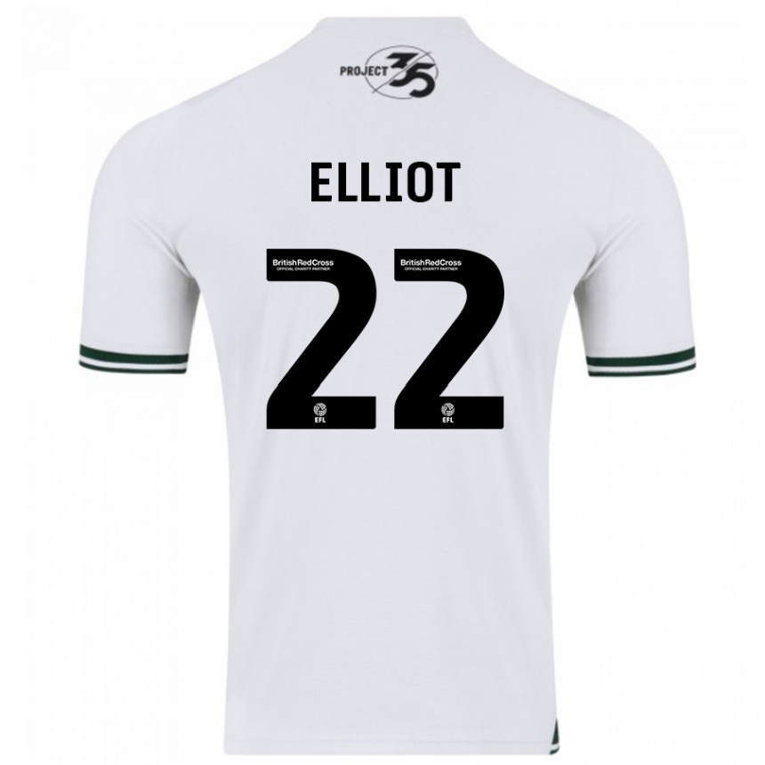 Men Football Emily Elliot #22 White Away Jersey 2023/24 T-Shirt Canada