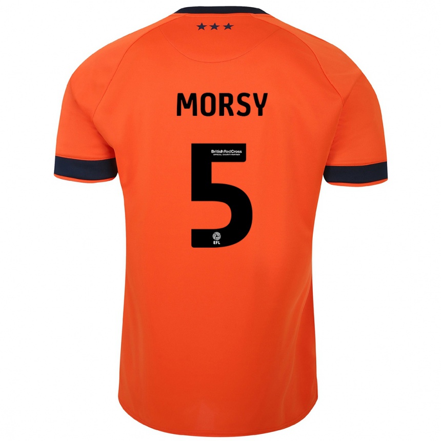 Men Football Samy Morsy #5 Orange Away Jersey 2023/24 T-Shirt Canada