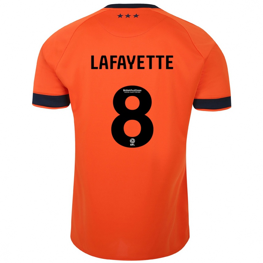 Men Football Abbie Lafayette #8 Orange Away Jersey 2023/24 T-Shirt Canada