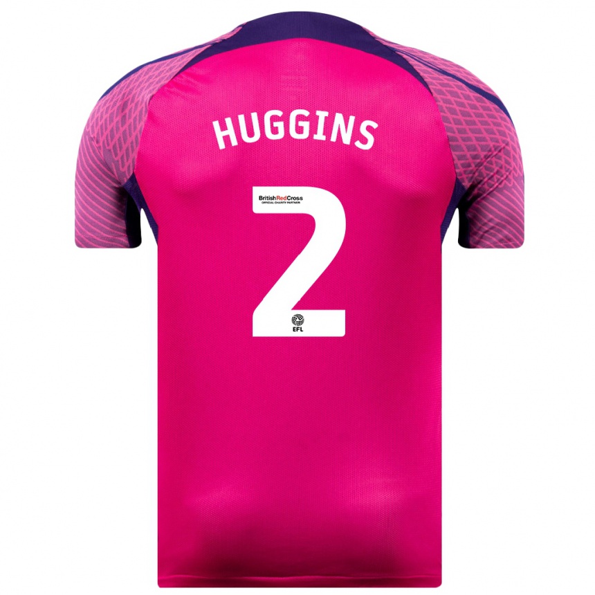 Homme Football Maillot Niall Huggins #2 Violet Tenues Extérieur 2023/24 Canada