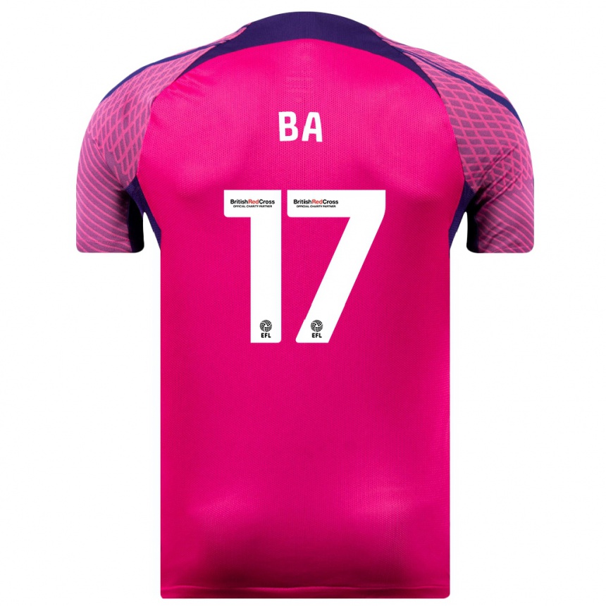 Men Football Abdoullah Ba #17 Purple Away Jersey 2023/24 T-Shirt Canada