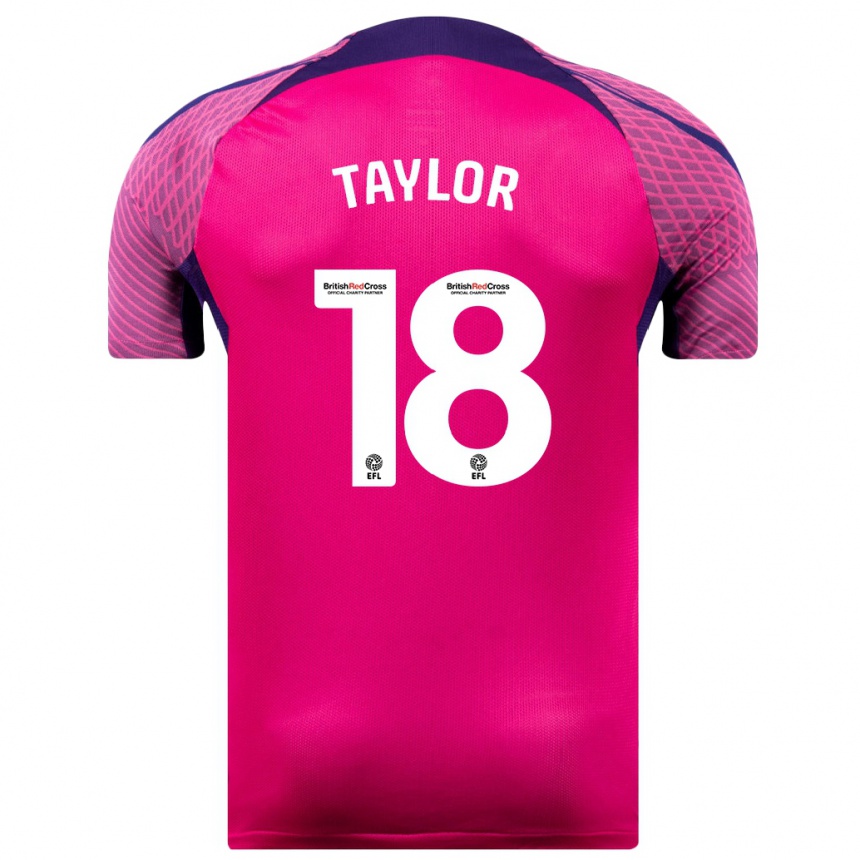 Homme Football Maillot Ellis Taylor #18 Violet Tenues Extérieur 2023/24 Canada