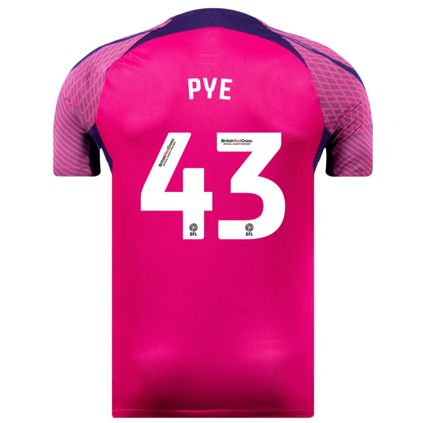 Men Football Connor Pye #43 Purple Away Jersey 2023/24 T-Shirt Canada