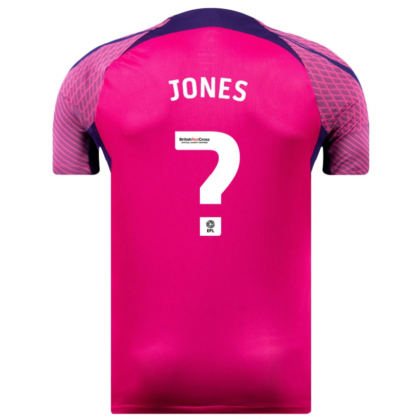 Men Football Harrison Jones #0 Purple Away Jersey 2023/24 T-Shirt Canada