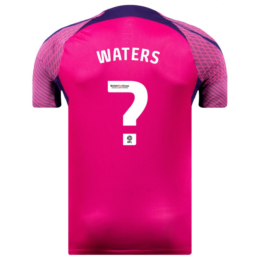 Men Football Jake Waters #0 Purple Away Jersey 2023/24 T-Shirt Canada