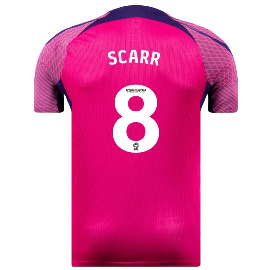 Homme Football Maillot Emily Scarr #8 Violet Tenues Extérieur 2023/24 Canada