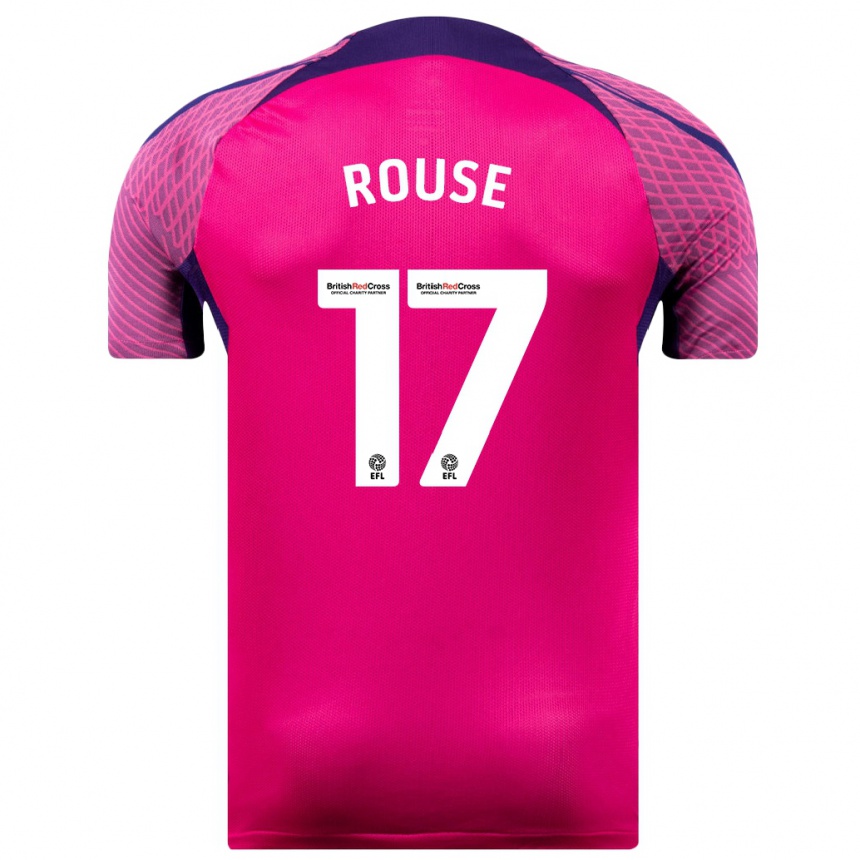 Men Football Mollie Rouse #17 Purple Away Jersey 2023/24 T-Shirt Canada