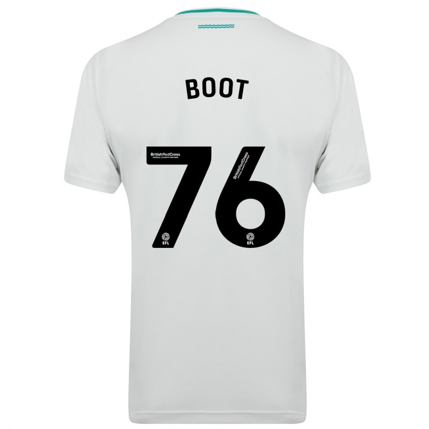 Homme Football Maillot Nathanael Boot #76 Blanc Tenues Extérieur 2023/24 Canada