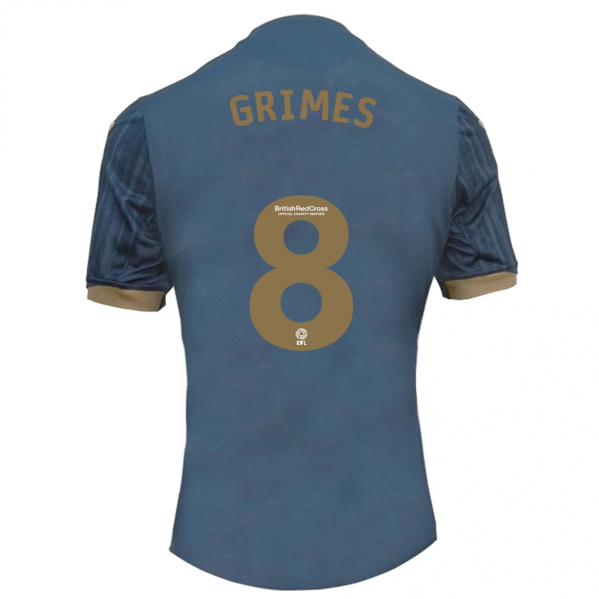 Homme Football Maillot Matt Grimes #8 Sarcelle Foncée Tenues Extérieur 2023/24 Canada