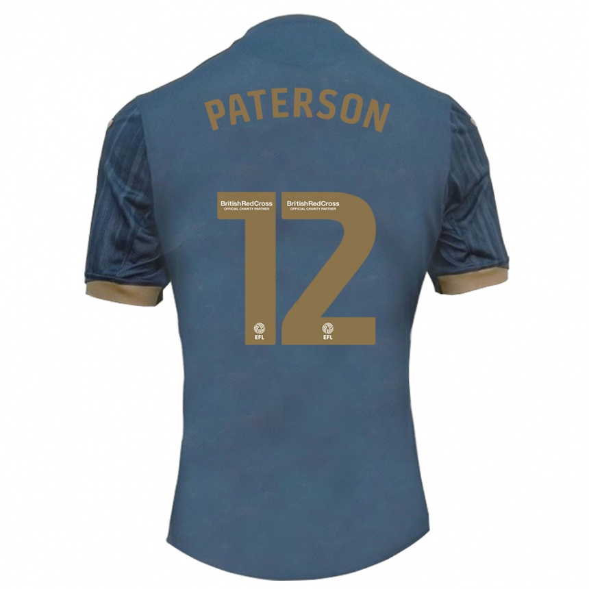 Men Football Jamie Paterson #12 Dark Teal Away Jersey 2023/24 T-Shirt Canada