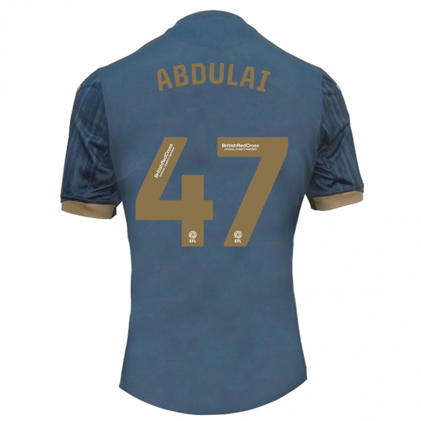 Men Football Azeem Abdulai #47 Dark Teal Away Jersey 2023/24 T-Shirt Canada