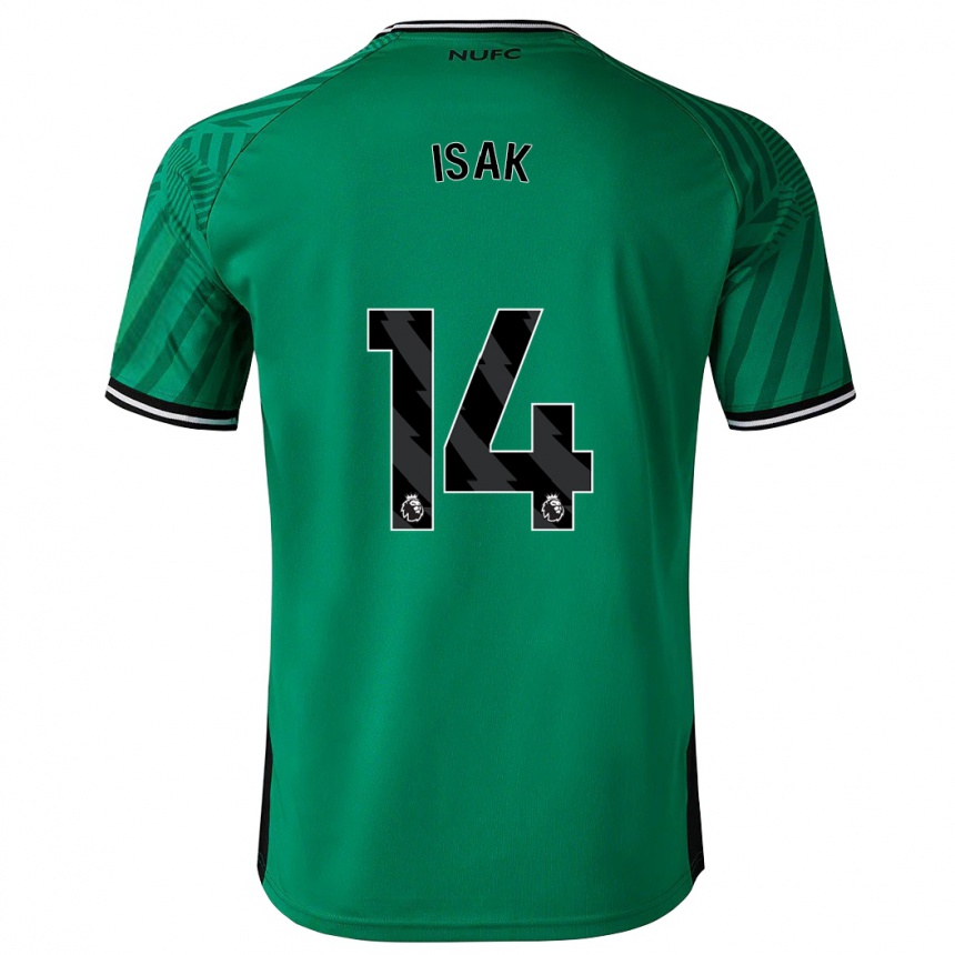 Men Football Alexander Isak #14 Green Away Jersey 2023/24 T-Shirt Canada