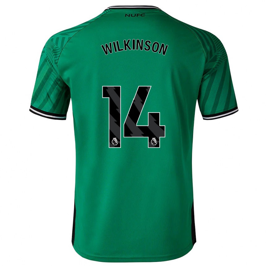 Men Football Sharna Wilkinson #14 Green Away Jersey 2023/24 T-Shirt Canada