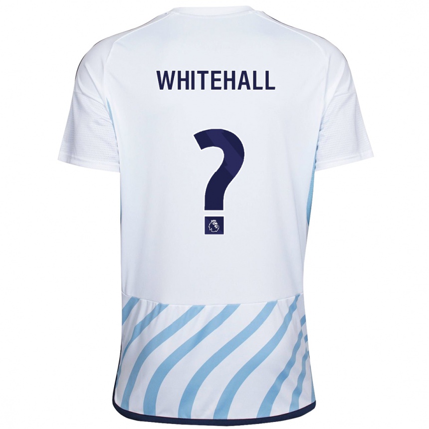 Men Football Archie Whitehall #0 White Blue Away Jersey 2023/24 T-Shirt Canada