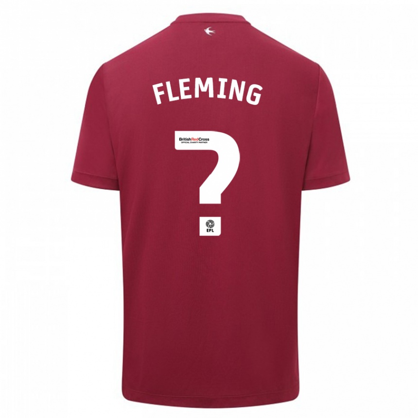 Men Football Cole Fleming #0 Red Away Jersey 2023/24 T-Shirt Canada