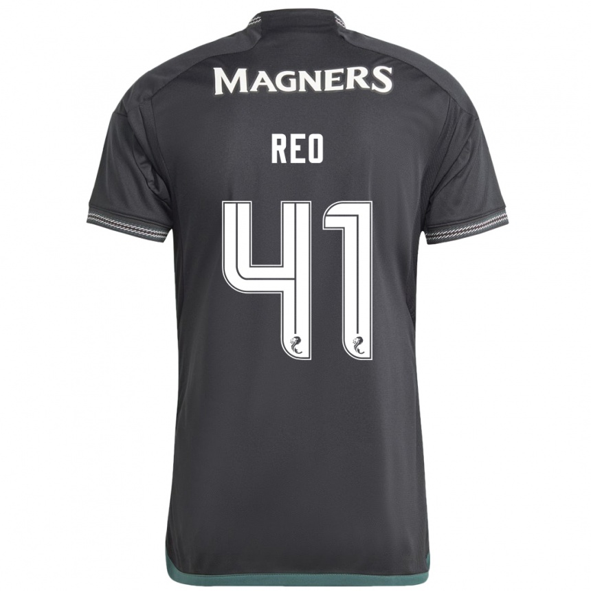 Men Football Reo Hatate #41 Black Away Jersey 2023/24 T-Shirt Canada