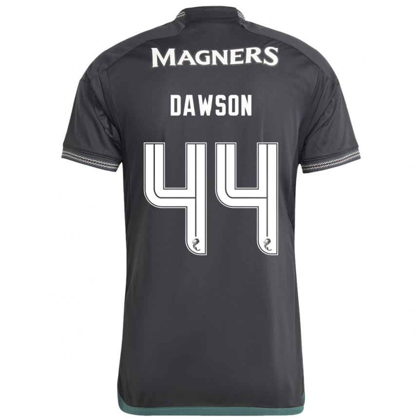 Men Football Joey Dawson #44 Black Away Jersey 2023/24 T-Shirt Canada