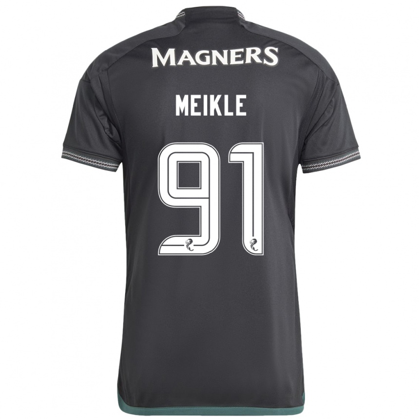 Men Football Jamie Meikle #91 Black Away Jersey 2023/24 T-Shirt Canada