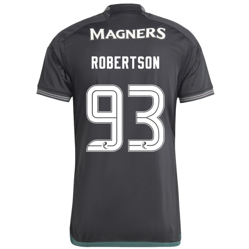 Men Football Mitchell Robertson #93 Black Away Jersey 2023/24 T-Shirt Canada