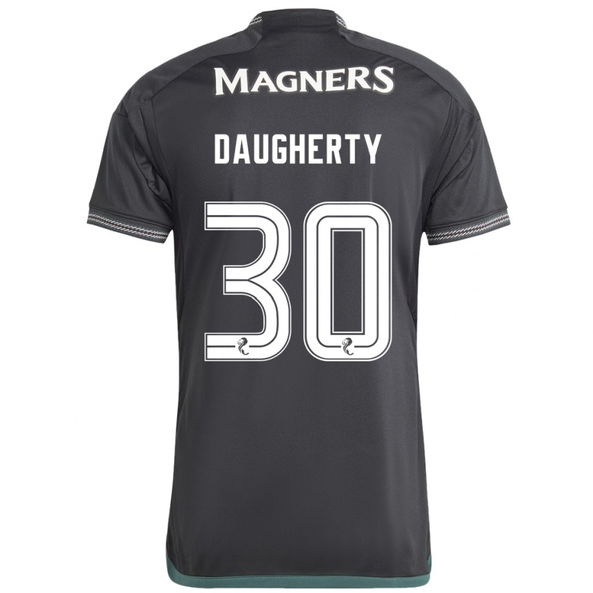 Men Football Kelsey Daugherty #30 Black Away Jersey 2023/24 T-Shirt Canada