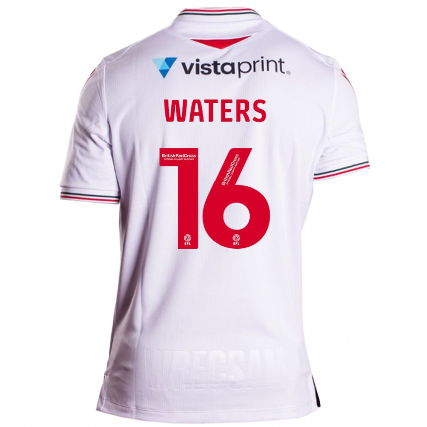 Men Football Billy Waters #16 White Away Jersey 2023/24 T-Shirt Canada