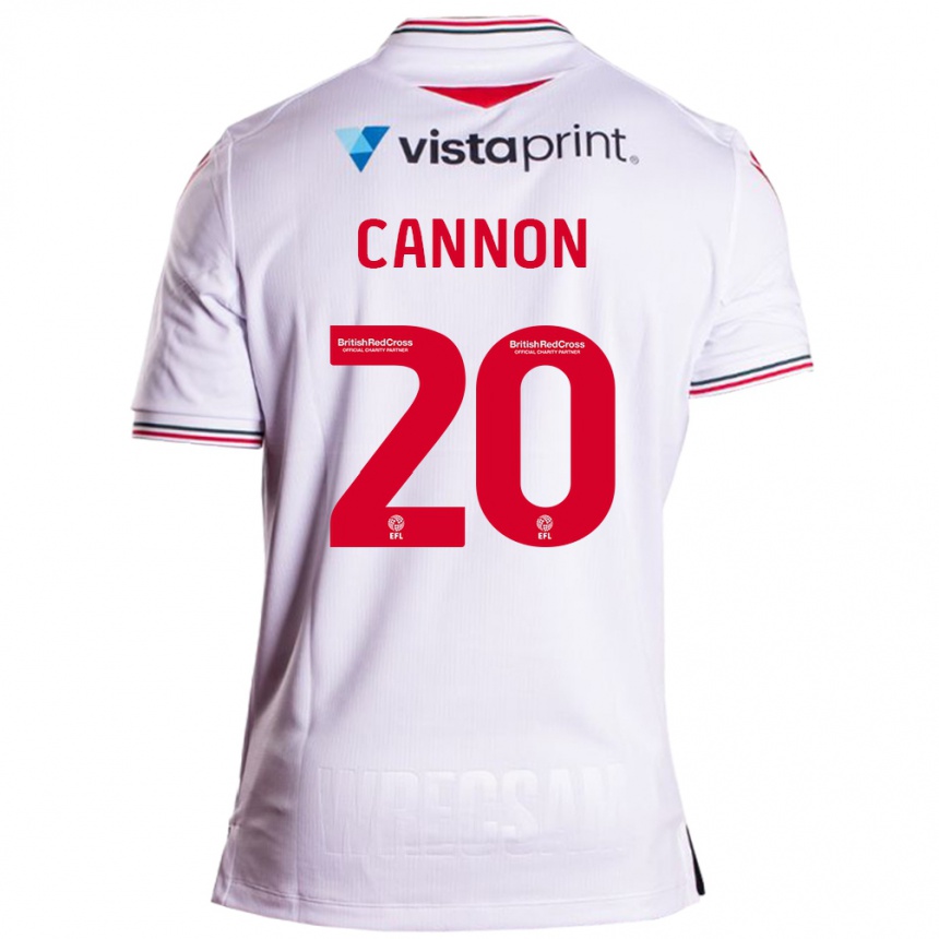 Men Football Andy Cannon #20 White Away Jersey 2023/24 T-Shirt Canada