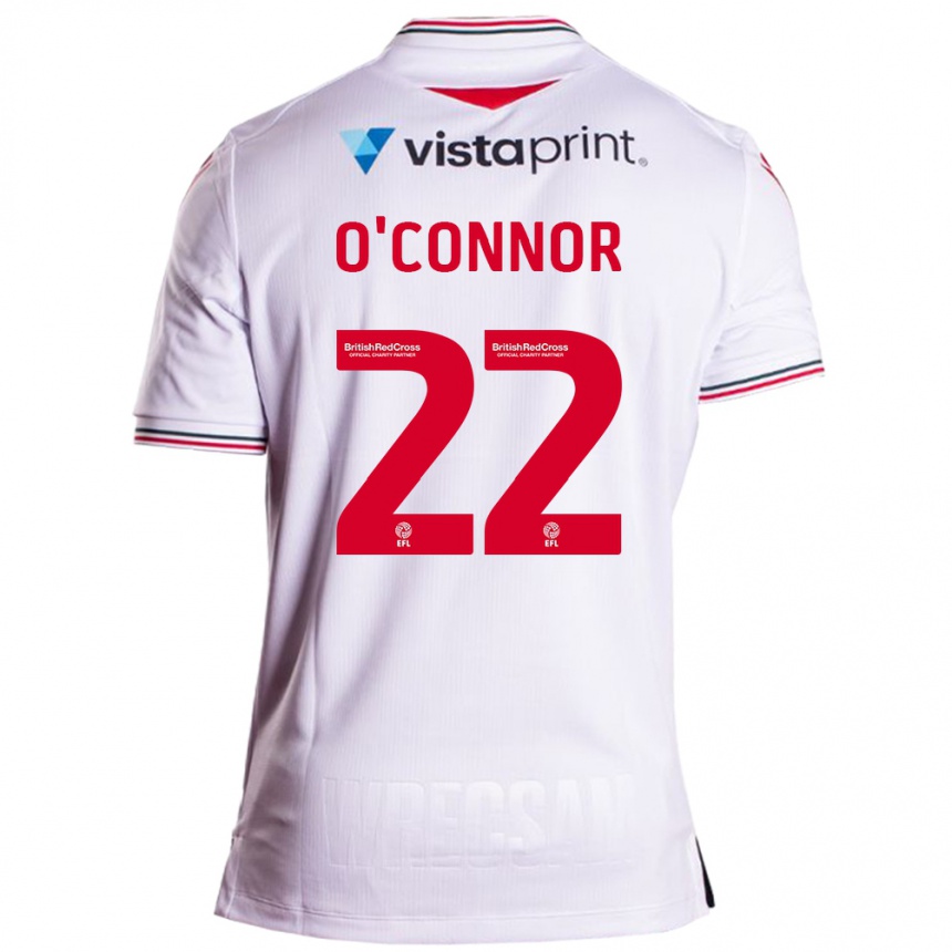 Men Football Thomas O'connor #22 White Away Jersey 2023/24 T-Shirt Canada