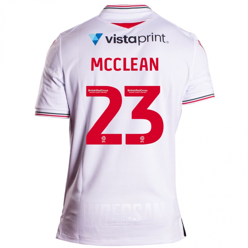 Men Football James Mcclean #23 White Away Jersey 2023/24 T-Shirt Canada