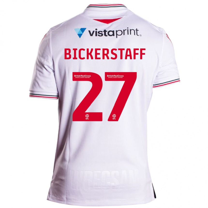 Men Football Jake Bickerstaff #27 White Away Jersey 2023/24 T-Shirt Canada