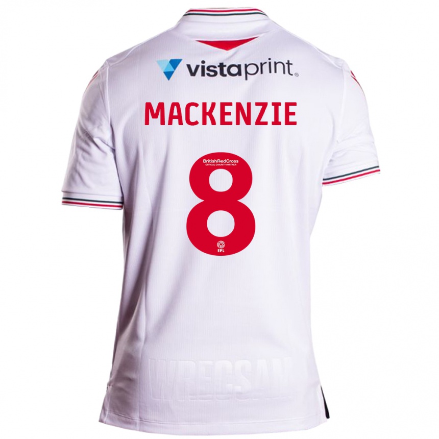 Men Football Libby Mackenzie #8 White Away Jersey 2023/24 T-Shirt Canada