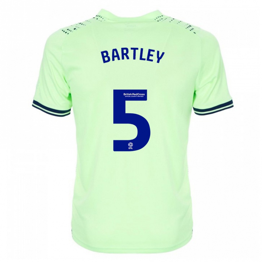 Men Football Kyle Bartley #5 Navy Away Jersey 2023/24 T-Shirt Canada