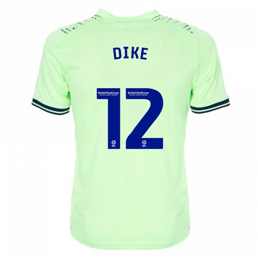 Men Football Daryl Dike #12 Navy Away Jersey 2023/24 T-Shirt Canada