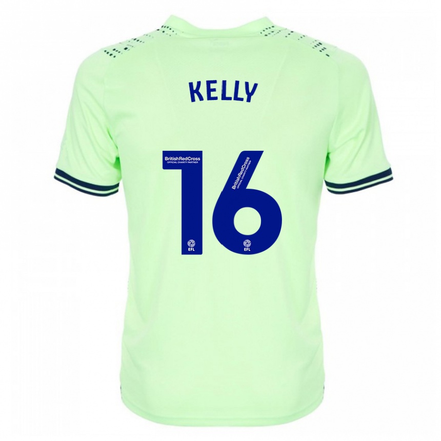 Men Football Martin Kelly #16 Navy Away Jersey 2023/24 T-Shirt Canada