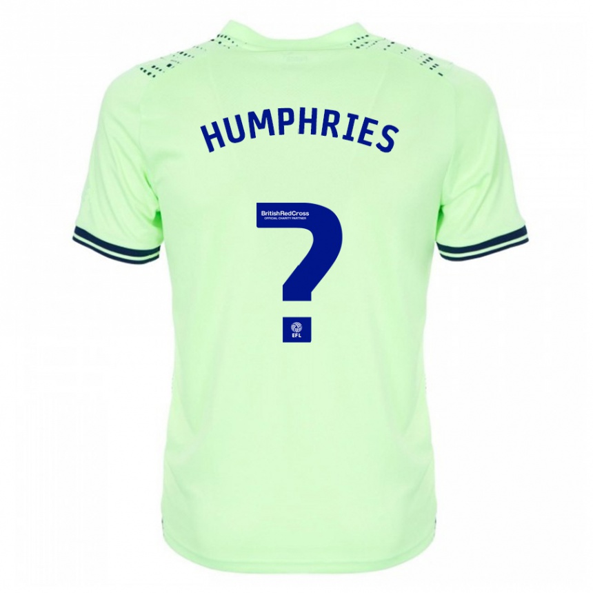 Men Football Evan Humphries #0 Navy Away Jersey 2023/24 T-Shirt Canada