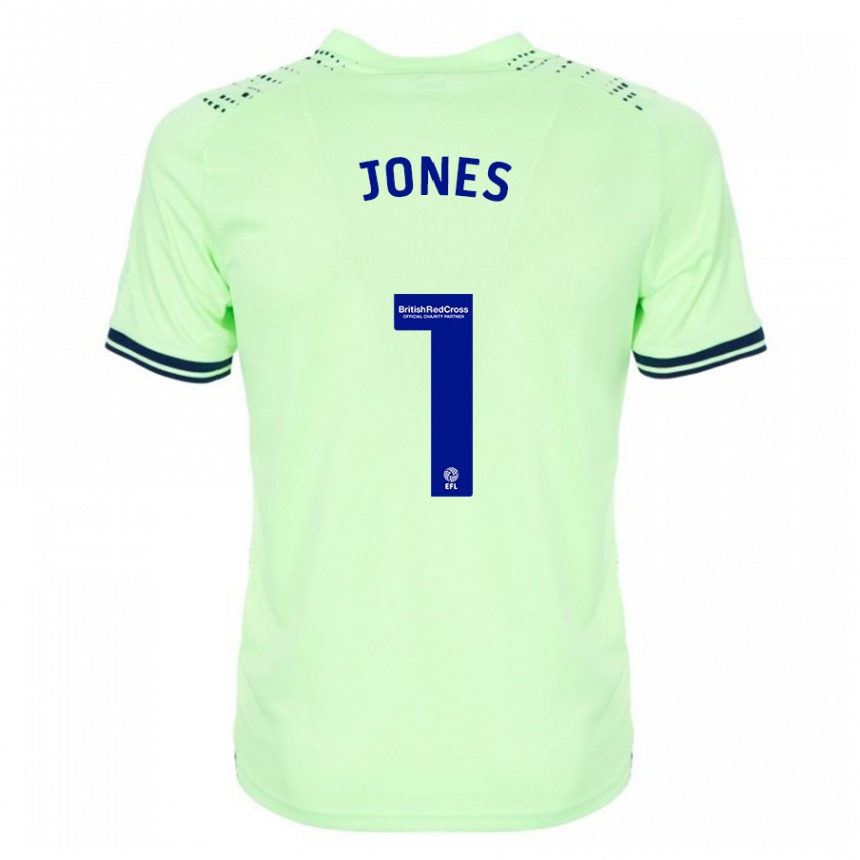 Men Football Lucy Jones #1 Navy Away Jersey 2023/24 T-Shirt Canada