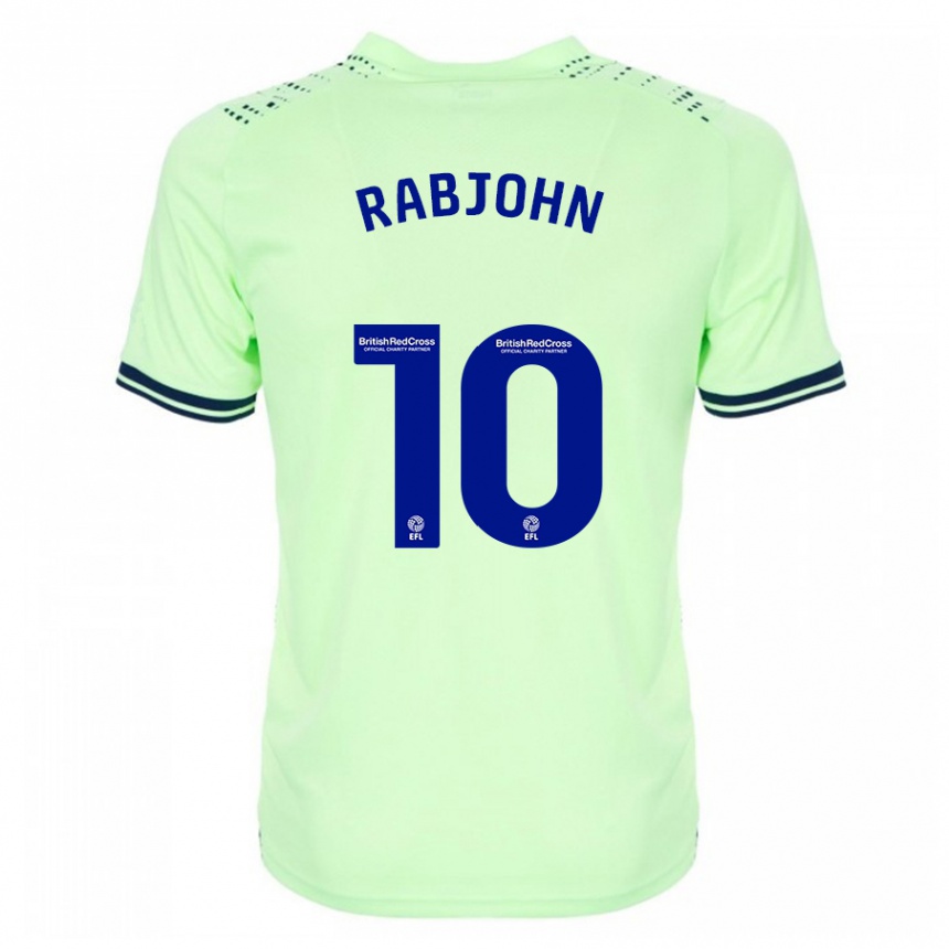 Men Football Olivia Rabjohn #10 Navy Away Jersey 2023/24 T-Shirt Canada