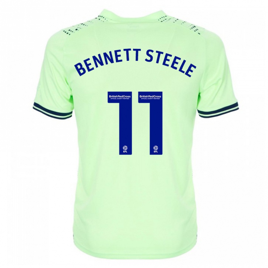 Men Football Lizzie Bennett-Steele #11 Navy Away Jersey 2023/24 T-Shirt Canada