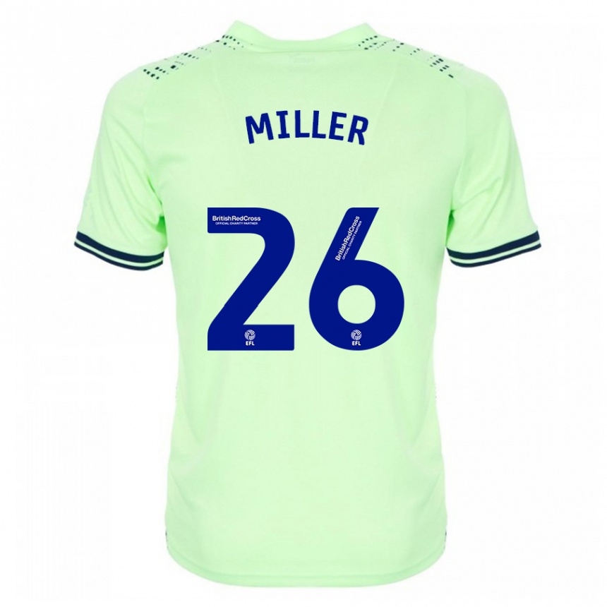 Men Football Nna Miller #26 Navy Away Jersey 2023/24 T-Shirt Canada