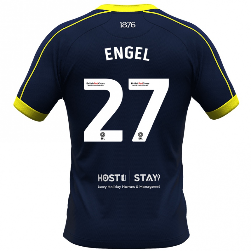 Men Football Lukas Engel #27 Navy Away Jersey 2023/24 T-Shirt Canada