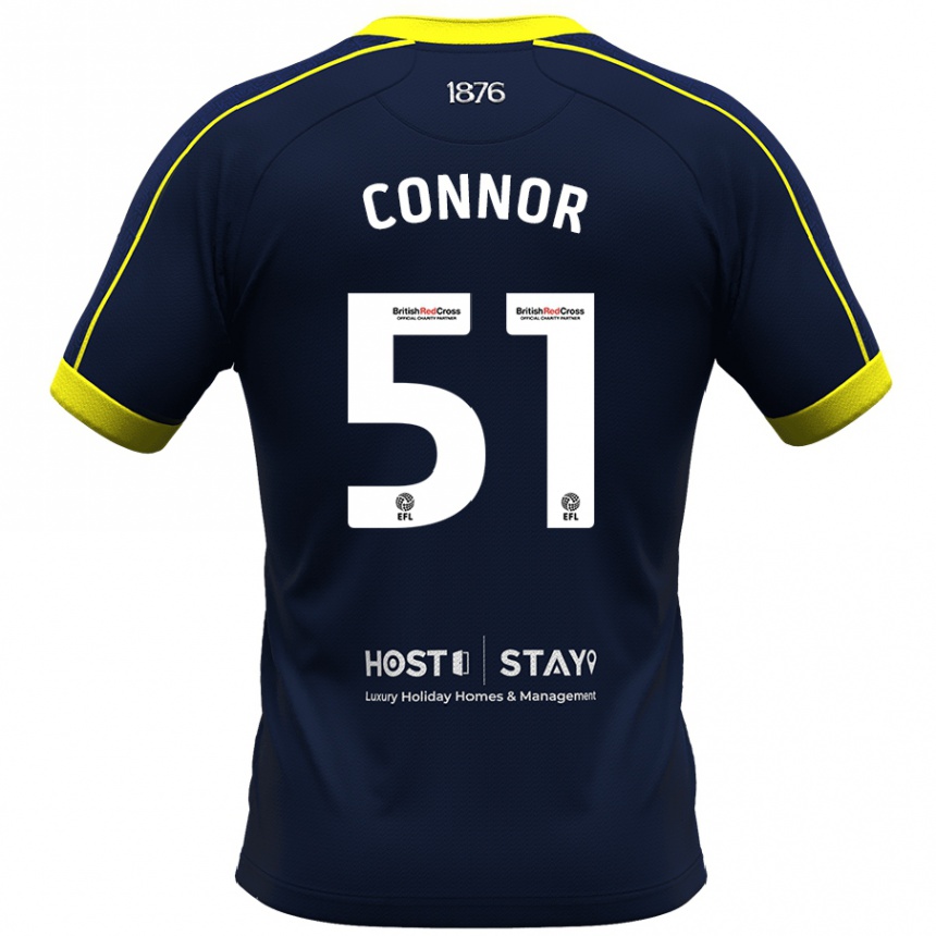 Men Football Shea Connor #51 Navy Away Jersey 2023/24 T-Shirt Canada