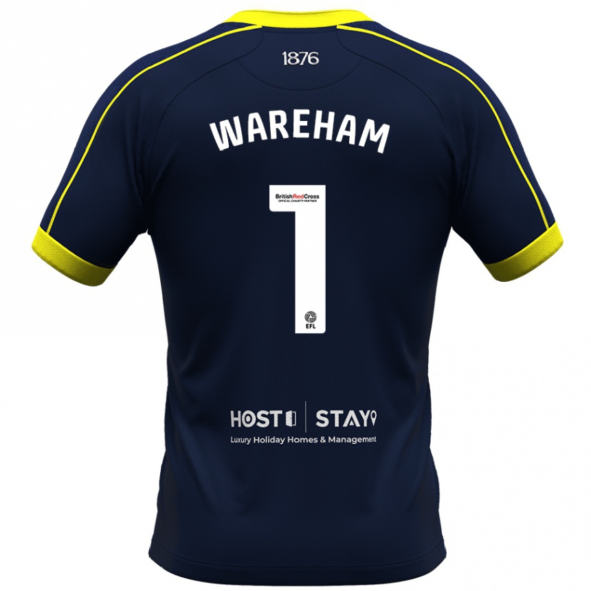 Men Football Laura Wareham #1 Navy Away Jersey 2023/24 T-Shirt Canada