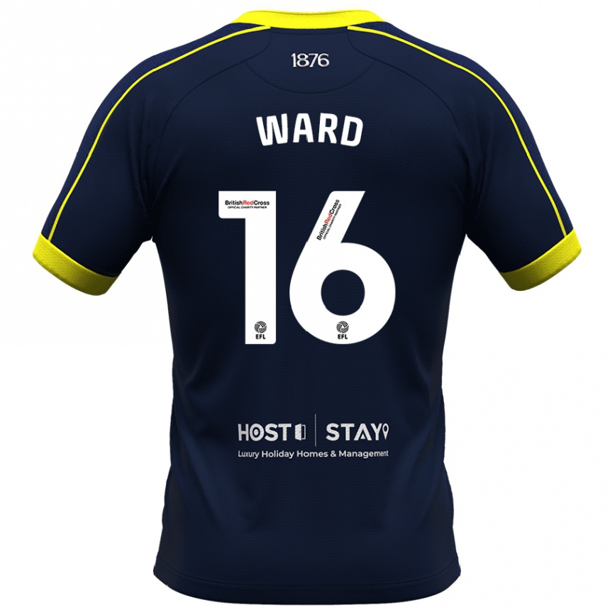 Men Football Francesca Ward #16 Navy Away Jersey 2023/24 T-Shirt Canada