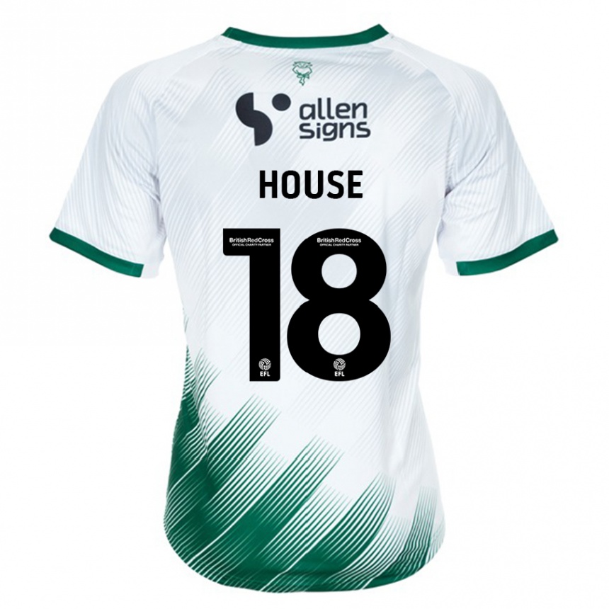 Men Football Ben House #18 White Away Jersey 2023/24 T-Shirt Canada