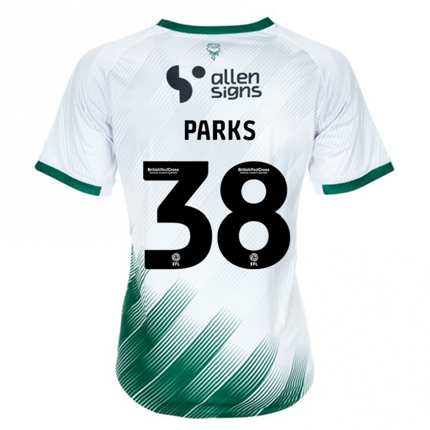 Men Football Charlie Parks #38 White Away Jersey 2023/24 T-Shirt Canada