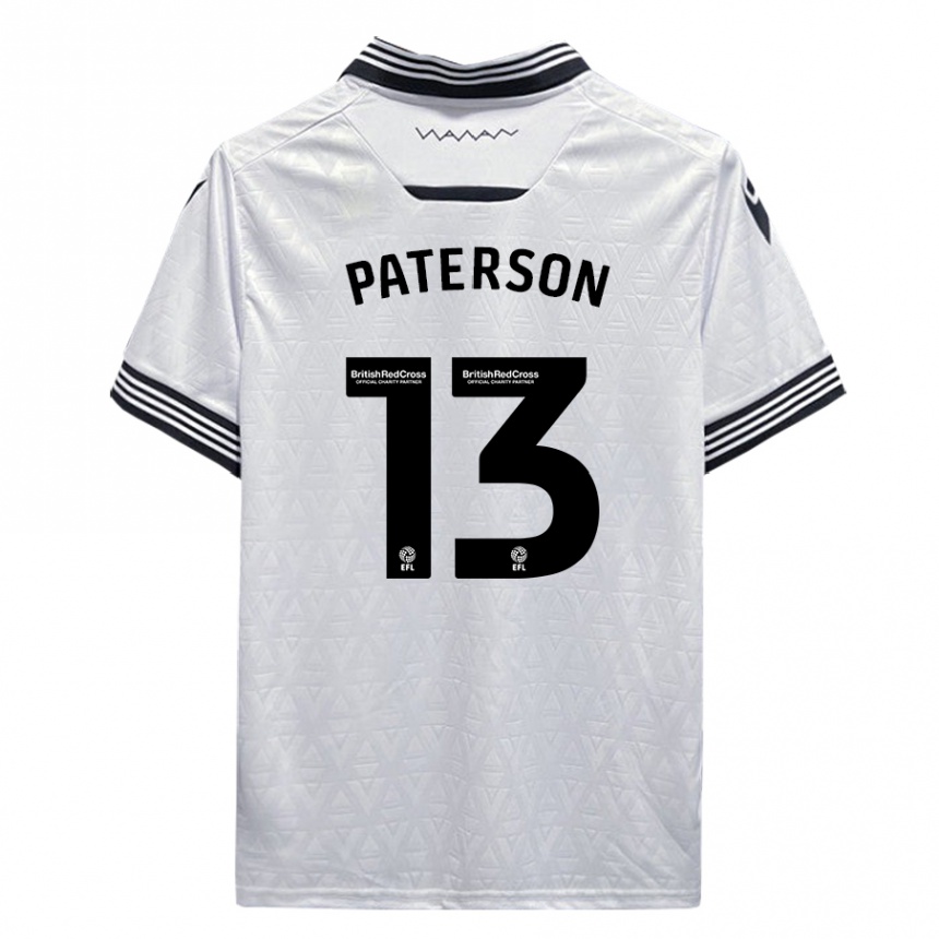 Men Football Callum Paterson #13 White Away Jersey 2023/24 T-Shirt Canada