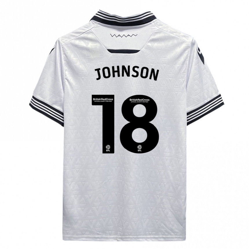 Men Football Marvin Johnson #18 White Away Jersey 2023/24 T-Shirt Canada