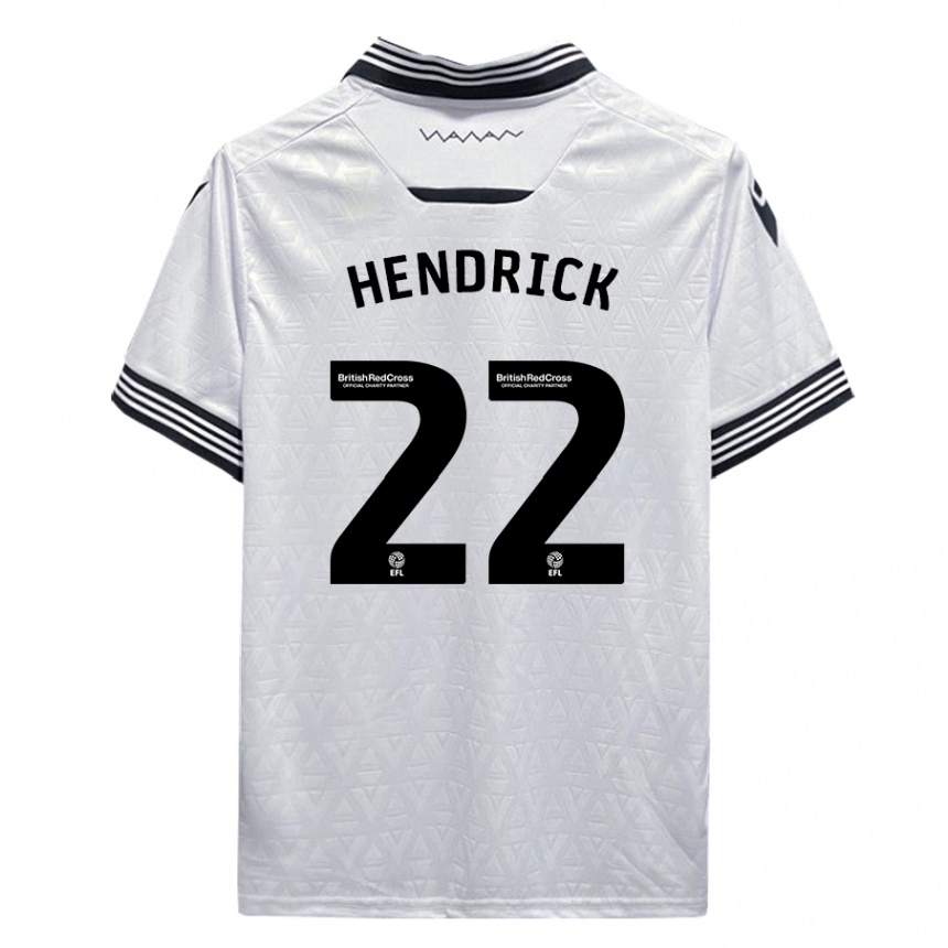 Men Football Jeff Hendrick #22 White Away Jersey 2023/24 T-Shirt Canada