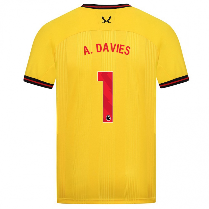 Homme Football Maillot Adam Davies #1 Jaune Tenues Extérieur 2023/24 Canada