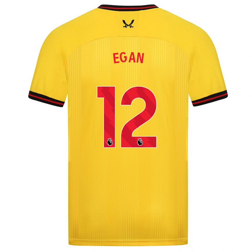 Men Football John Egan #12 Yellow Away Jersey 2023/24 T-Shirt Canada